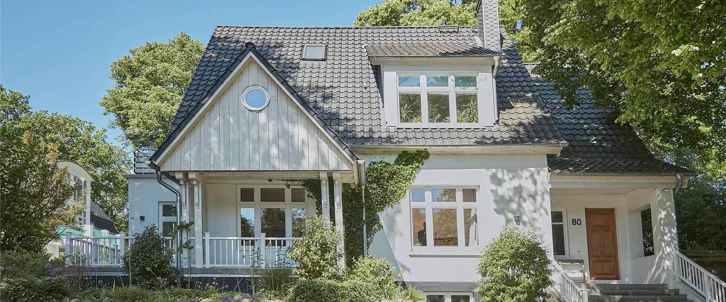 Eine schöne Immobilie von außen